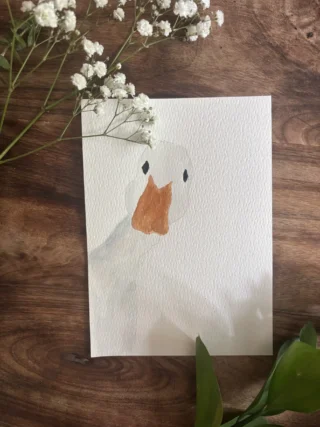 watercolor duck