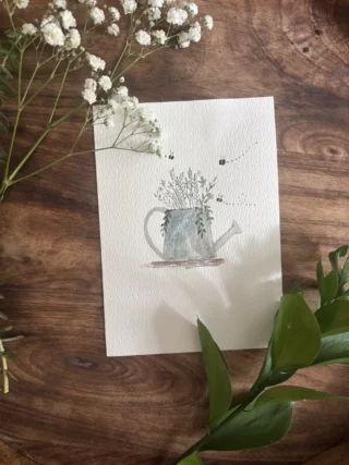 watering can painting